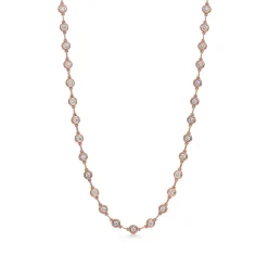 Tiffany & Co. Elsa Peretti® Diamonds by the Yard® continuous necklace in 18k rose gold. | ^ Necklaces & Pendants|Rose Gold Jewelry