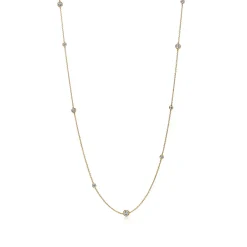 Tiffany & Co. Elsa Peretti® Diamonds by the Yard® Sprinkle Necklace in Gold with Diamonds | ^ Necklaces & Pendants|Gold Jewelry