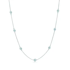 Tiffany & Co. Elsa Peretti® Diamonds by the Yard® necklace in platinum. | ^ Necklaces & Pendants|Platinum Jewelry
