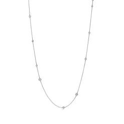 Tiffany & Co. Elsa Peretti® Diamonds by the Yard® Sprinkle Necklace in Platinum with Diamonds | ^ Necklaces & Pendants|Platinum Jewelry