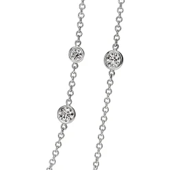 Tiffany & Co. Elsa Peretti® Diamonds by the Yard® Sprinkle Necklace in Platinum with Diamonds | ^ Necklaces & Pendants|Platinum Jewelry