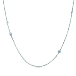 Tiffany & Co. Elsa Peretti® Diamonds by the Yard® sprinkle necklace in platinum. | ^ Necklaces & Pendants|Dainty Jewelry