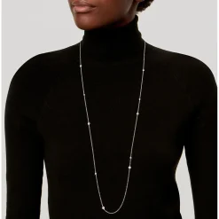 Tiffany & Co. Elsa Peretti® Diamonds by the Yard® sprinkle necklace in platinum. | ^ Necklaces & Pendants|Dainty Jewelry