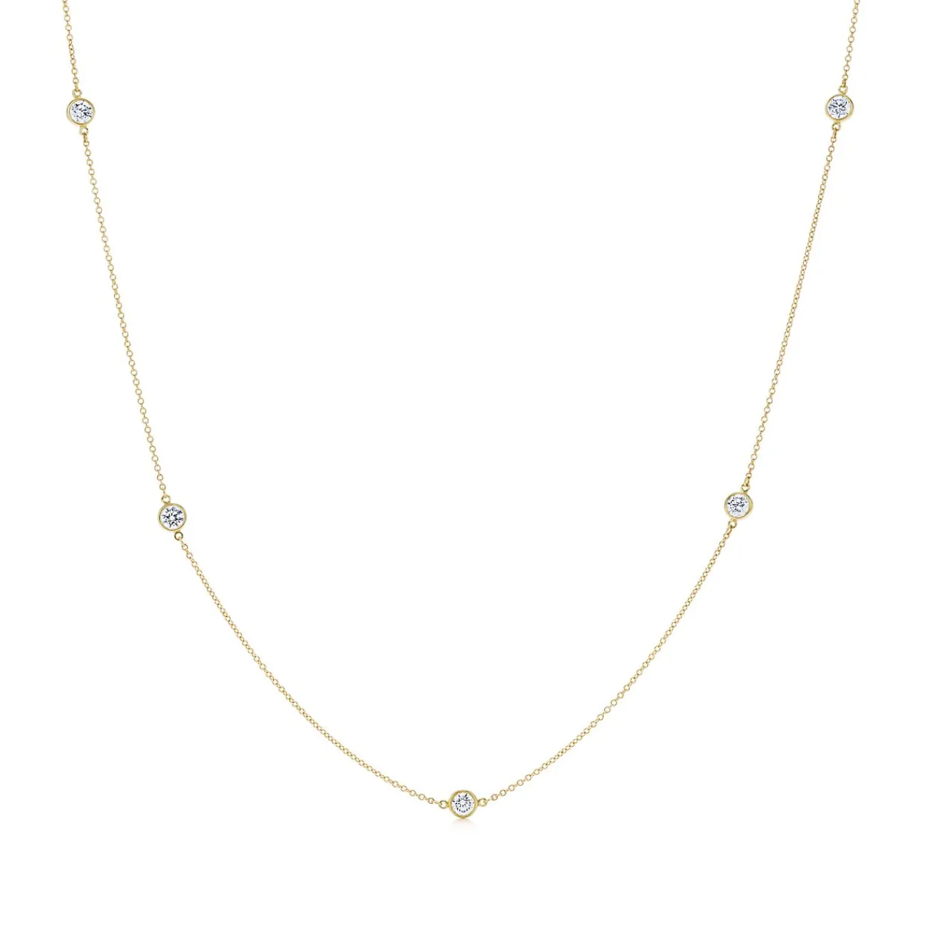 Tiffany & Co. Elsa Peretti® Diamonds by the Yard® necklace in 18k gold. | ^ Necklaces & Pendants|Gold Jewelry