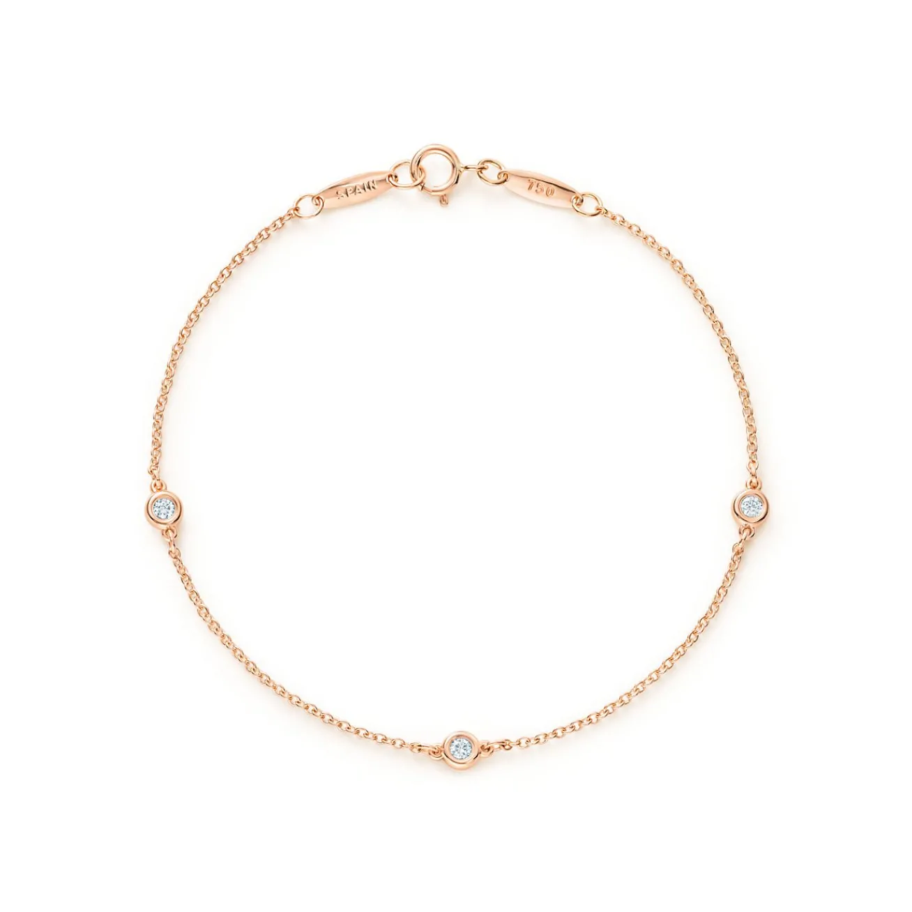 Tiffany & Co. Elsa Peretti® Diamonds by the Yard® bracelet in 18k rose gold. | ^ Bracelets|Rose Gold Jewelry