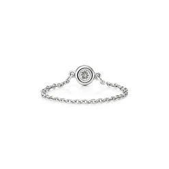 Tiffany & Co. Elsa Peretti® Diamonds by the Yard® ring in sterling silver. | ^ Rings|Sterling Silver Jewelry