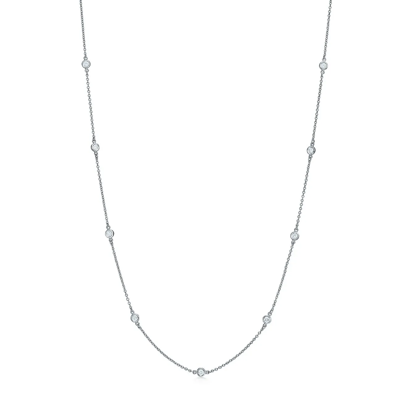 Tiffany & Co. Elsa Peretti® Diamonds by the Yard® necklace in platinum. | ^ Necklaces & Pendants|Gifts for Her