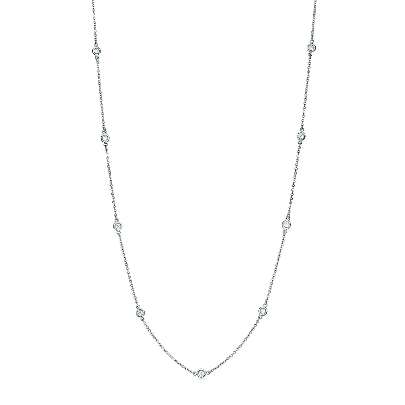 Tiffany & Co. Elsa Peretti® Diamonds by the Yard® necklace in platinum. | ^ Necklaces & Pendants|Gifts for Her