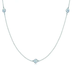 Tiffany & Co. Elsa Peretti® Diamonds by the Yard® necklace in platinum. | ^ Necklaces & Pendants|Platinum Jewelry