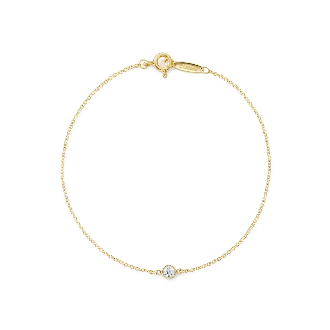 Tiffany & Co. Elsa Peretti® Diamonds by the Yard® bracelet in 18k gold with a diamond. | ^ Bracelets|Gifts for Her