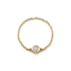 Tiffany & Co. Elsa Peretti® Diamonds by the Yard® ring in 18k gold. | ^ Rings|Gold Jewelry