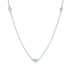 Tiffany & Co. Elsa Peretti® Diamonds by the Yard® necklace in sterling silver. | ^ Necklaces & Pendants|Sterling Silver Jewelry