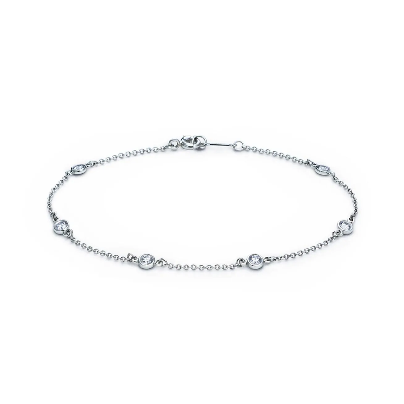 Tiffany & Co. Elsa Peretti® Diamonds by the Yard® bracelet in platinum. | ^ Bracelets|Platinum Jewelry