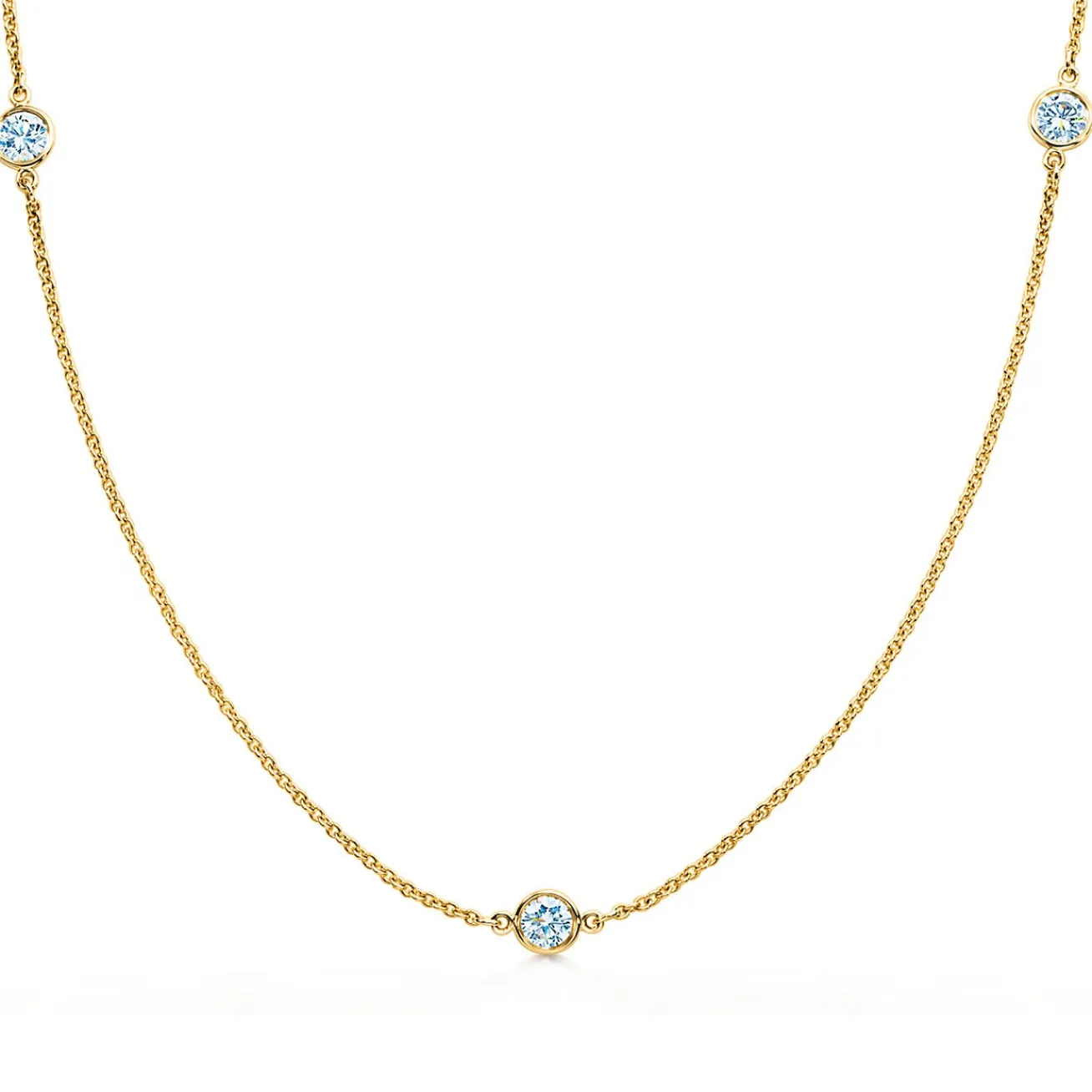 Tiffany & Co. Elsa Peretti® Diamonds by the Yard® necklace in 18k gold. | ^ Necklaces & Pendants|Gold Jewelry