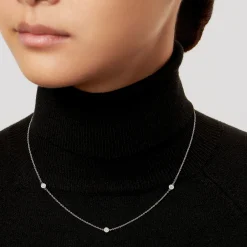 Tiffany & Co. Elsa Peretti® Diamonds by the Yard® necklace in platinum. | ^ Necklaces & Pendants|Platinum Jewelry