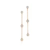 Tiffany & Co. Elsa Peretti® Diamonds by the Yard® drop earrings in 18k rose gold. | ^ Earrings|Rose Gold Jewelry