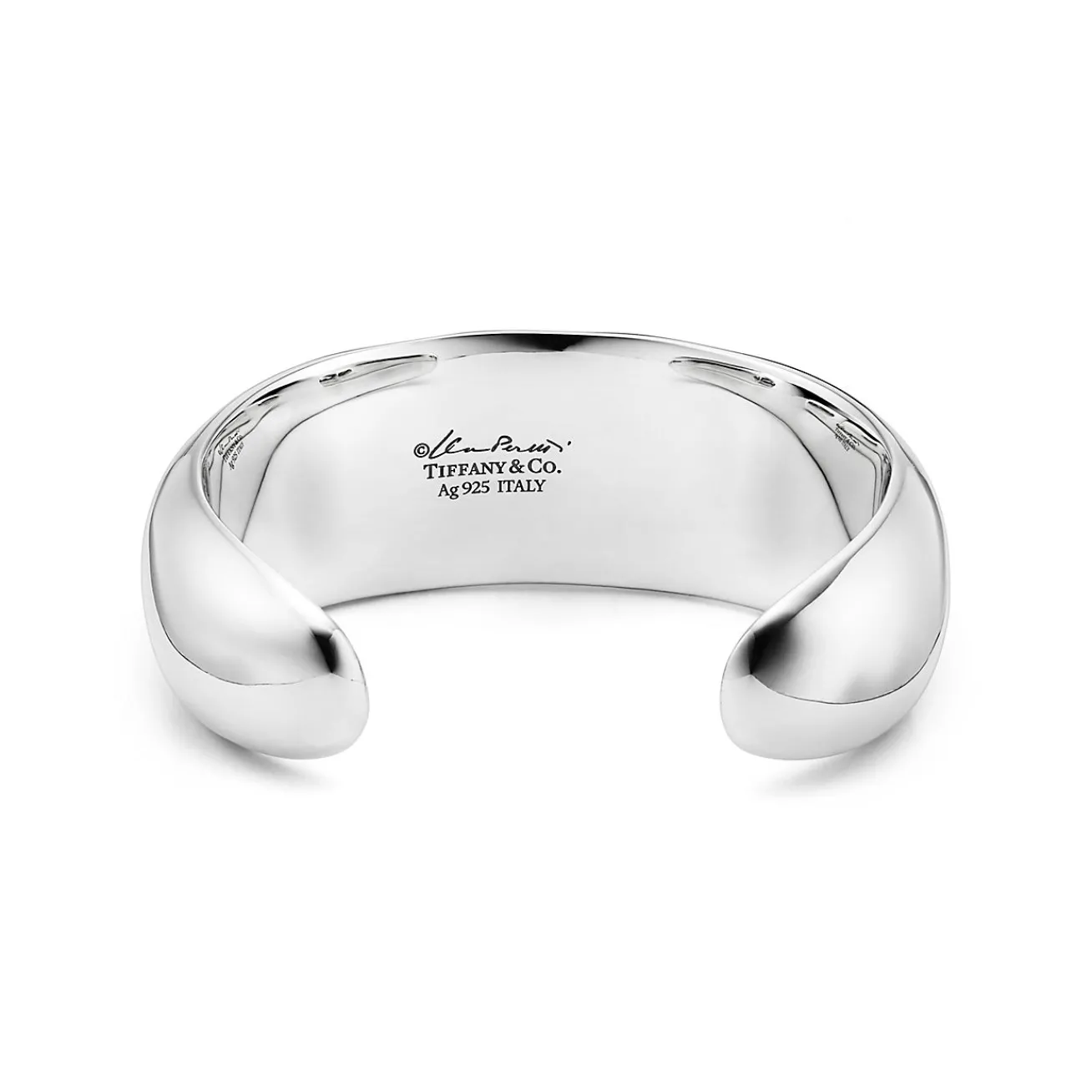 Tiffany & Co. Elsa Peretti® Faceted cuff in sterling silver, medium. | ^ Bracelets|Bold Silver Jewelry