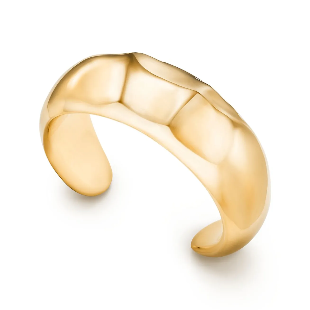 Tiffany & Co. Elsa Peretti® Faceted narrow cuff in 18k gold, medium. | ^ Bracelets|Gold Jewelry