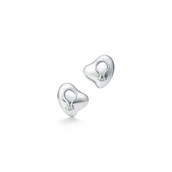 Tiffany & Co. Elsa Peretti® Full Heart ear clips in sterling silver. | ^ Earrings|Sterling Silver Jewelry