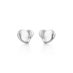 Tiffany & Co. Elsa Peretti® Full Heart earrings in sterling silver, mini. | ^ Earrings|Sterling Silver Jewelry