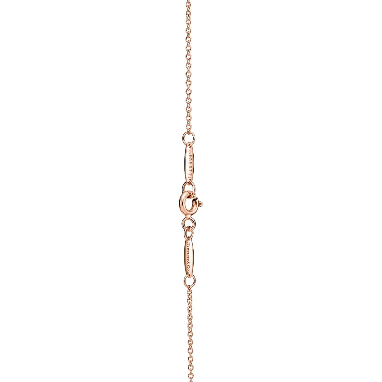 Tiffany & Co. Elsa Peretti® infinity cross pendant in 18k rose gold, small. | ^ Necklaces & Pendants|Rose Gold Jewelry