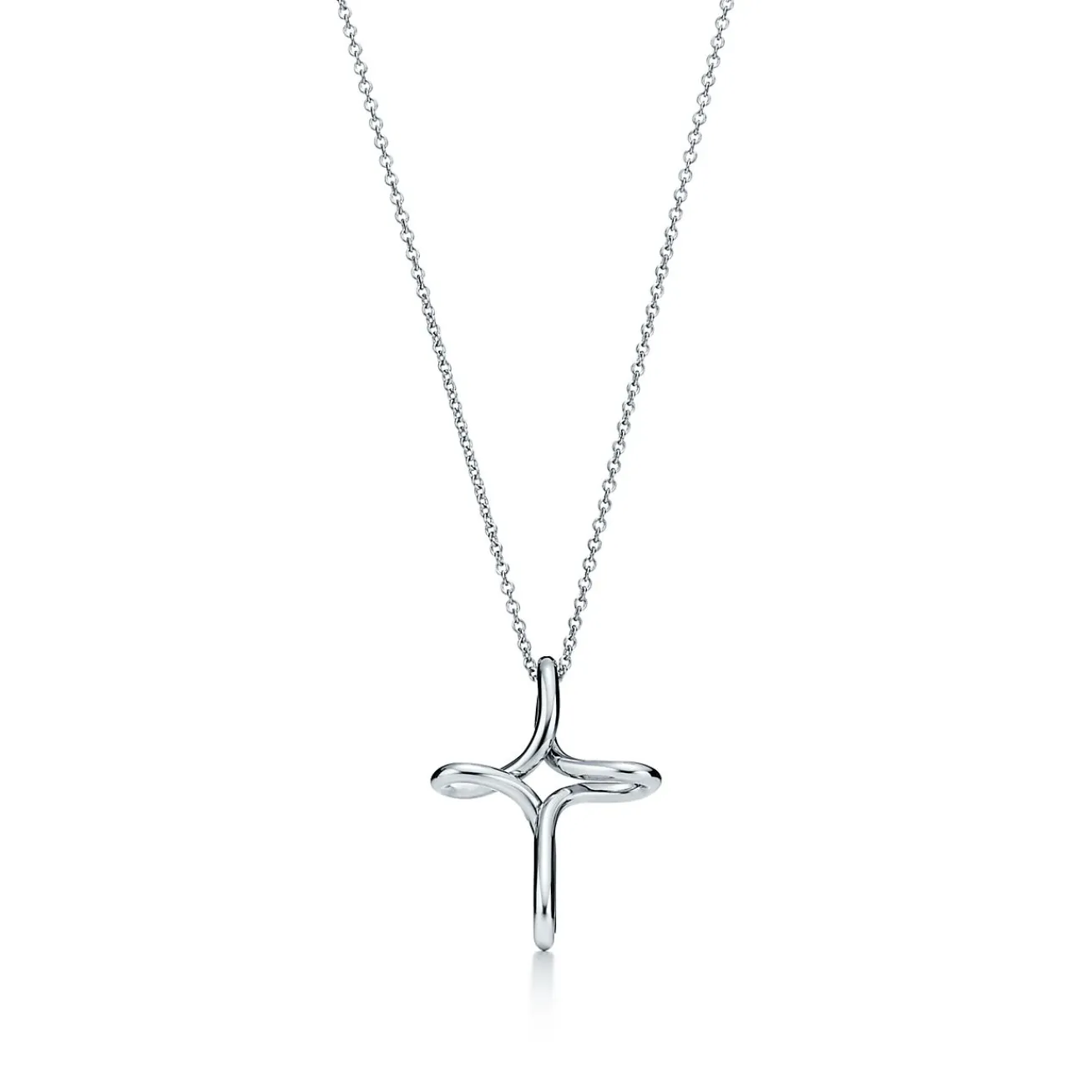 Tiffany & Co. Elsa Peretti® infinity cross pendant in sterling silver, medium. | ^ Necklaces & Pendants|Sterling Silver Jewelry