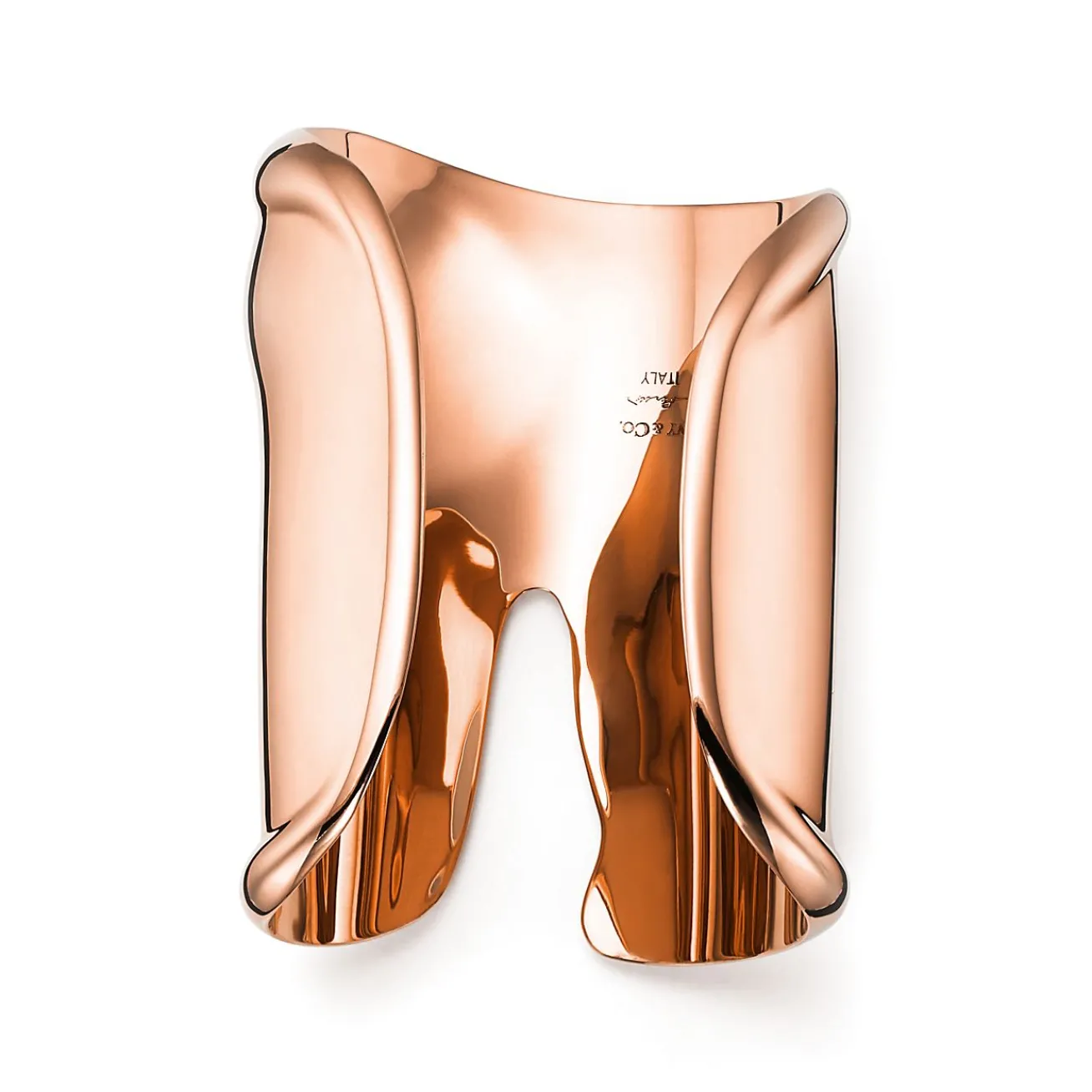 Tiffany & Co. Elsa Peretti® large Bone cuff in 18k rose gold, 95 mm wide. | ^ Bracelets|Rose Gold Jewelry