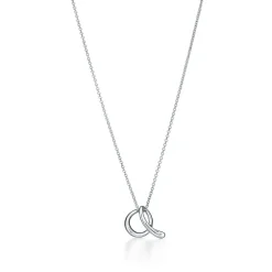 Tiffany & Co. Elsa Peretti® letter pendant. Sterling silver, small. Letters A-Z available. | ^ Necklaces & Pendants|Gifts for Her