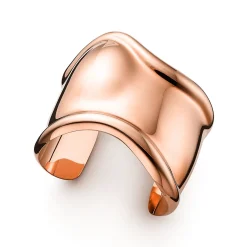 Tiffany & Co. Elsa Peretti® medium Bone cuff in 18k rose gold, 61 mm wide. | ^ Bracelets|Rose Gold Jewelry
