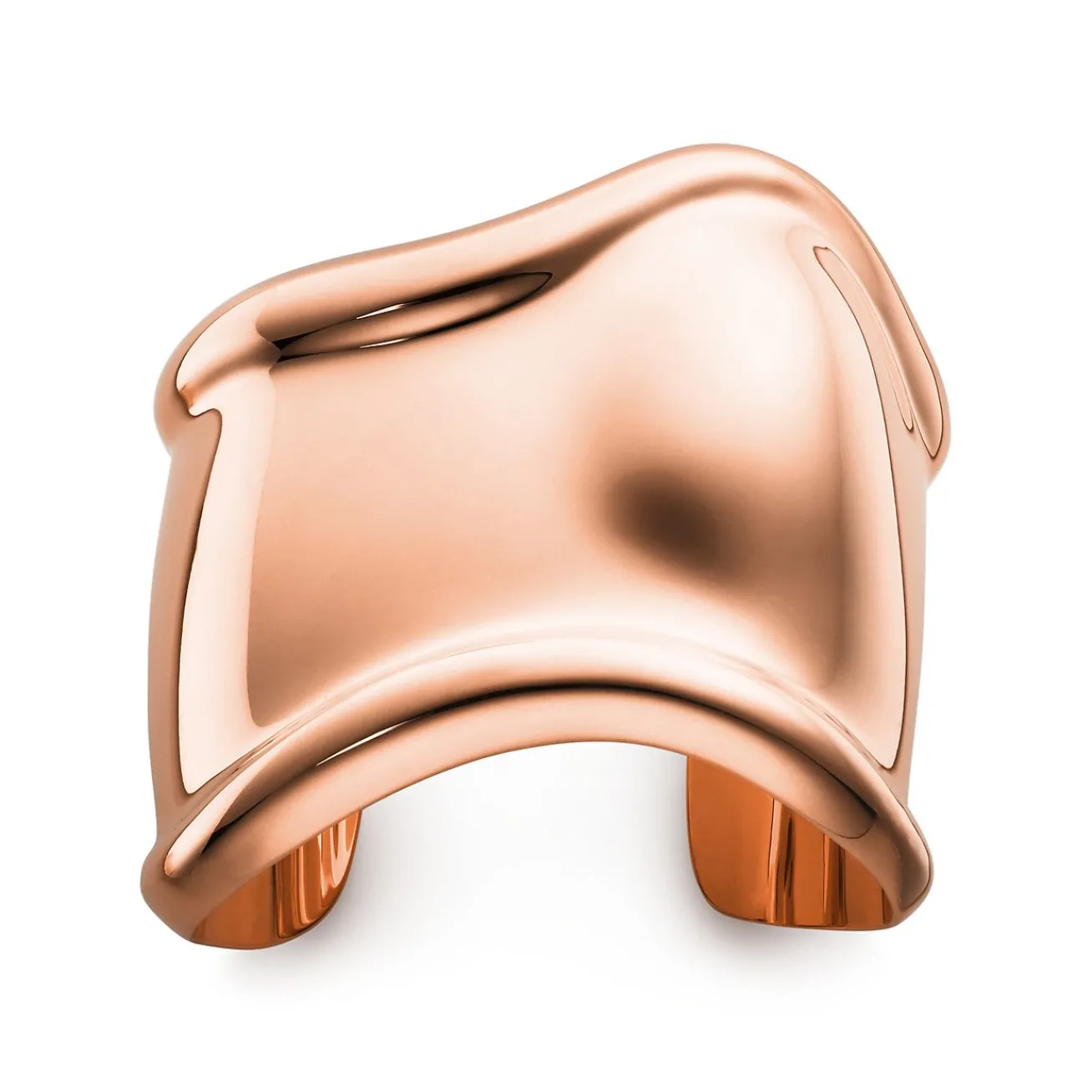 Tiffany & Co. Elsa Peretti® medium Bone cuff in 18k rose gold, 61 mm wide. | ^ Bracelets|Rose Gold Jewelry