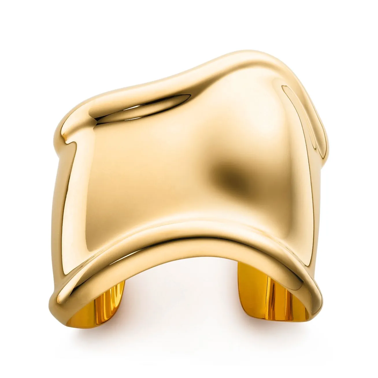 Tiffany & Co. Elsa Peretti® medium Bone cuff in 18k gold, 61 mm wide. | ^ Bracelets|Gold Jewelry
