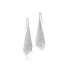 Tiffany & Co. Elsa Peretti® Mesh scarf earrings in sterling silver, small. | ^ Earrings|Bold Silver Jewelry