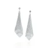 Tiffany & Co. Elsa Peretti® Mesh scarf earrings in sterling silver with diamonds, small. | ^ Earrings|Sterling Silver Jewelry
