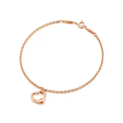 Tiffany & Co. Elsa Peretti® Open Heart Bracelet in Rose Gold, 11 mm | ^ Bracelets|Rose Gold Jewelry