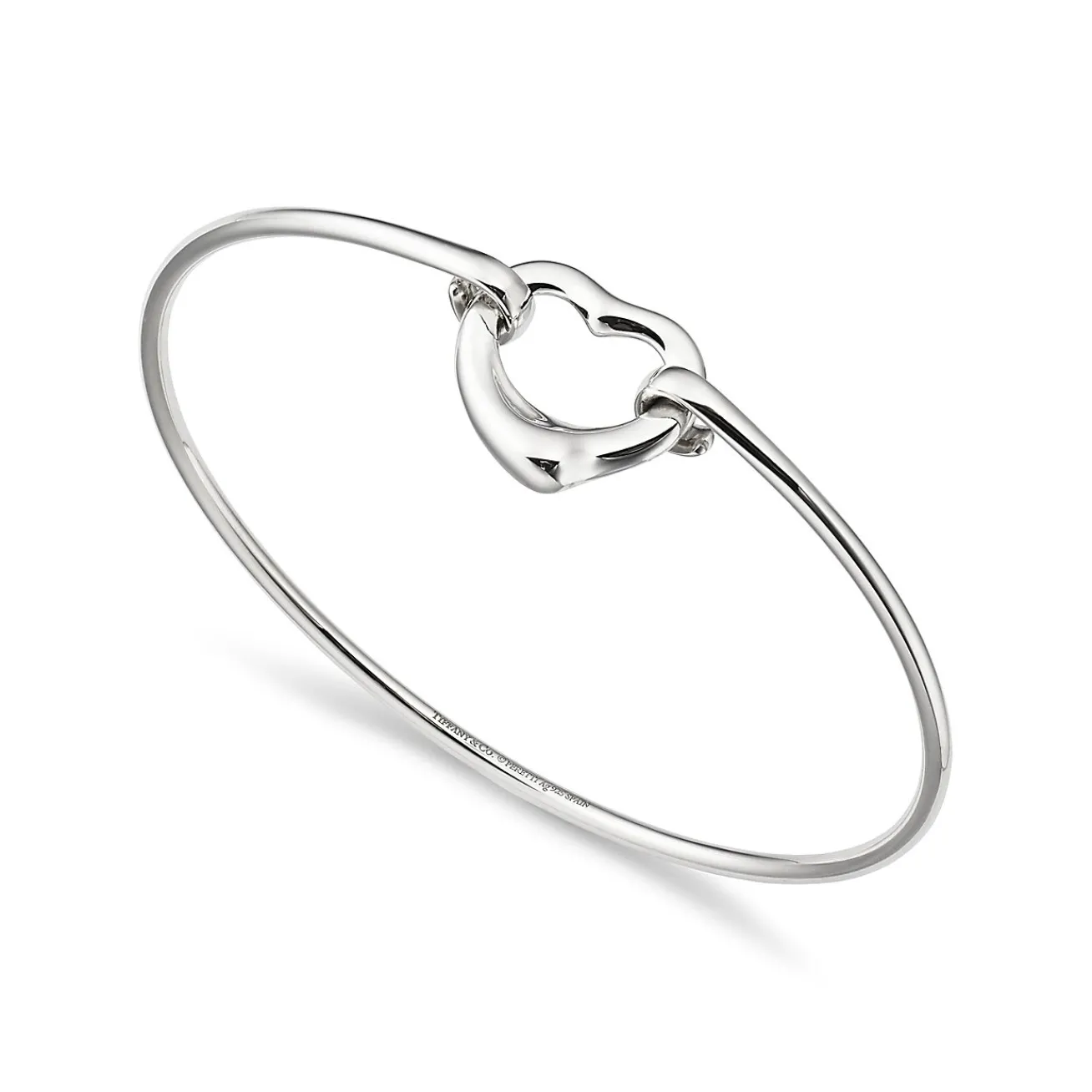 Tiffany & Co. Elsa Peretti® Open Heart bangle in sterling silver, medium. | ^ Bracelets|Gifts for Her