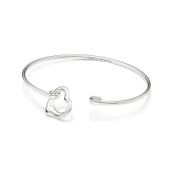 Tiffany & Co. Elsa Peretti® Open Heart bangle in sterling silver, medium. | ^ Bracelets|Gifts for Her