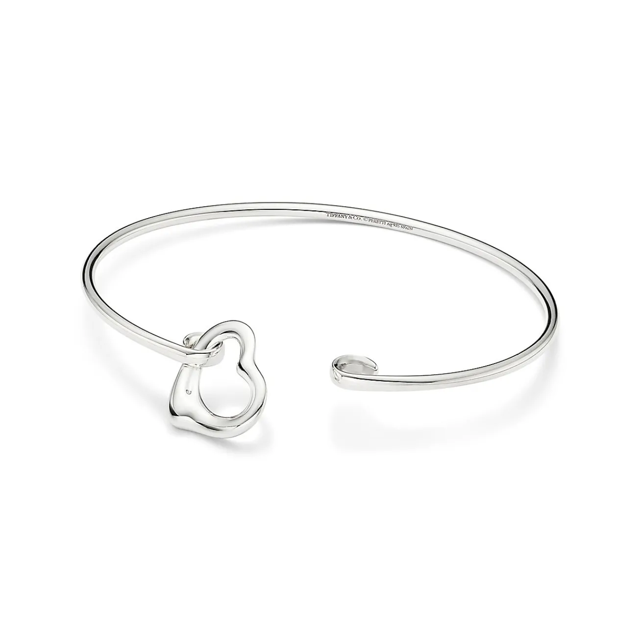 Tiffany & Co. Elsa Peretti® Open Heart bangle in sterling silver, medium. | ^ Bracelets|Gifts for Her