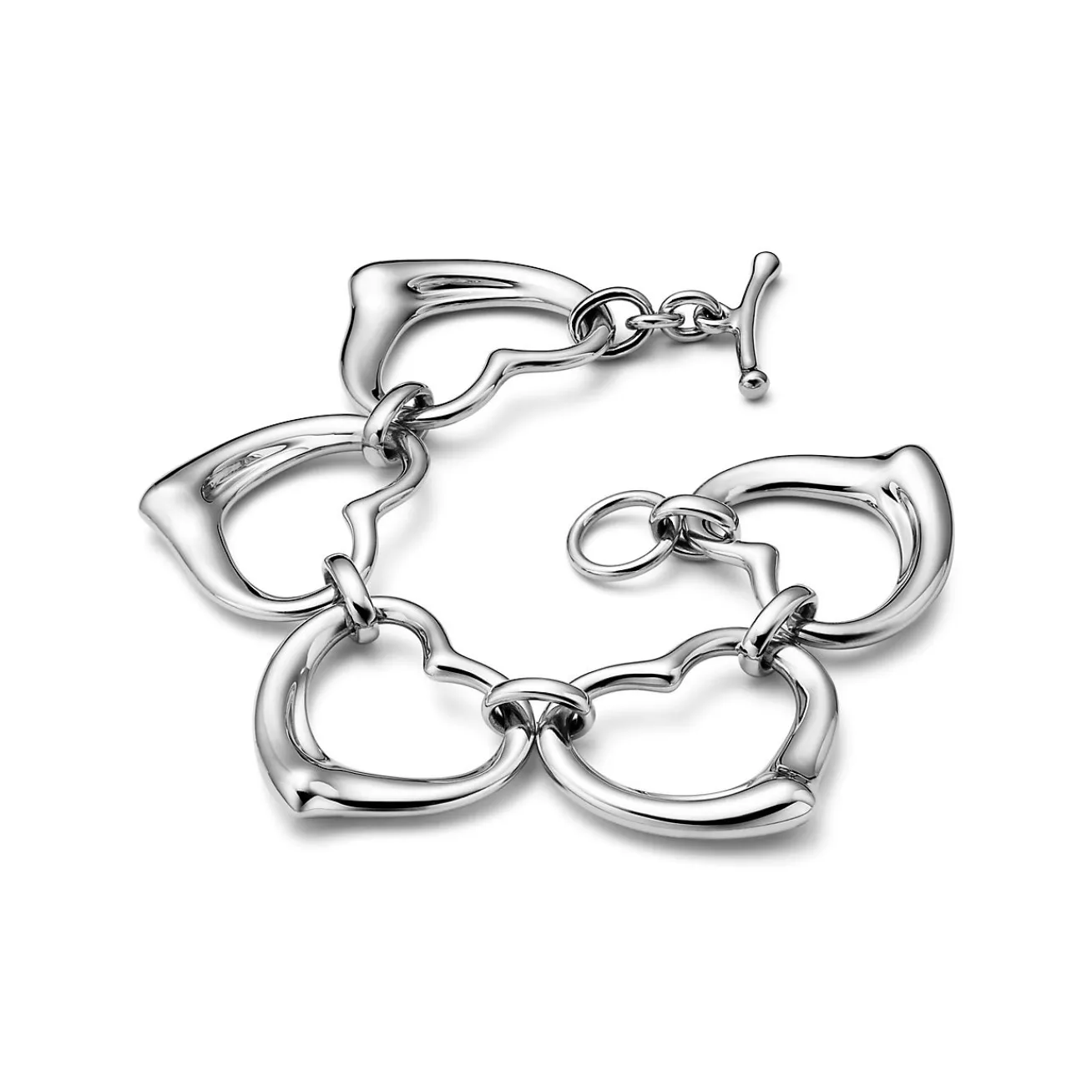 Tiffany & Co. Elsa Peretti® Open Heart Bracelet in Sterling Silver | ^ Bracelets|New Jewelry