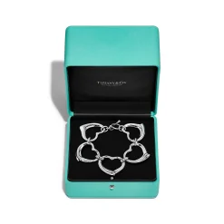 Tiffany & Co. Elsa Peretti® Open Heart Bracelet in Sterling Silver | ^ Bracelets|New Jewelry