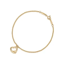 Tiffany & Co. Elsa Peretti® Open Heart Bracelet in Yellow Gold, 11 mm | ^ Bracelets|Gifts for Her