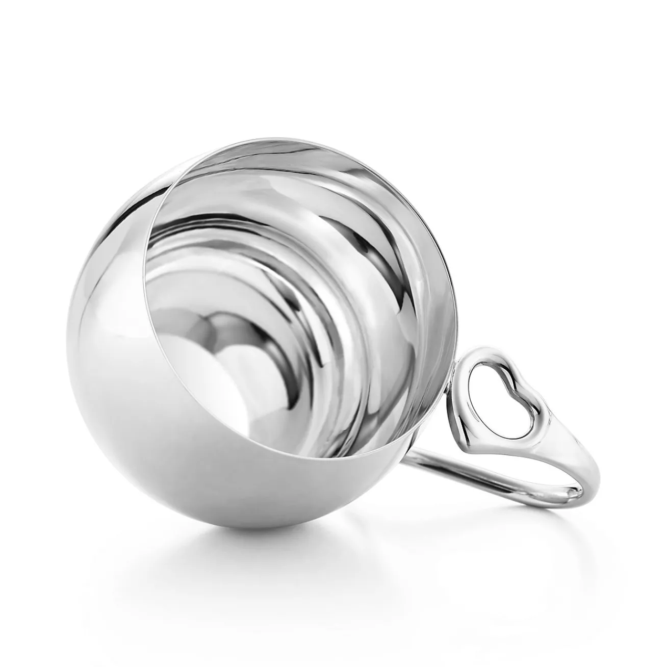 Tiffany & Co. Elsa Peretti® Open Heart baby cup in sterling silver. | ^ Baby|Baby