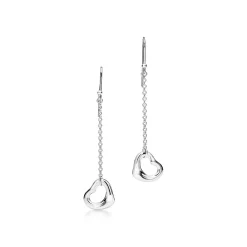 Tiffany & Co. Elsa Peretti® Open Heart drop earrings in sterling silver. | ^ Earrings|Sterling Silver Jewelry