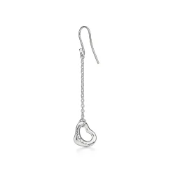 Tiffany & Co. Elsa Peretti® Open Heart drop earrings in sterling silver. | ^ Earrings|Sterling Silver Jewelry