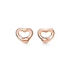 Tiffany & Co. Elsa Peretti® Open Heart earrings in 18k rose gold. More sizes available. | ^ Earrings|Rose Gold Jewelry