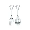 Tiffany & Co. Elsa Peretti® Open Heart fork and spoon baby set in sterling silver. | ^ Baby|Baby