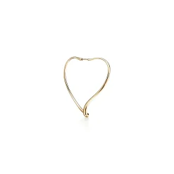 Tiffany & Co. Elsa Peretti® Open Heart hoop earrings in 18k gold. More sizes available. | ^ Earrings|Gold Jewelry
