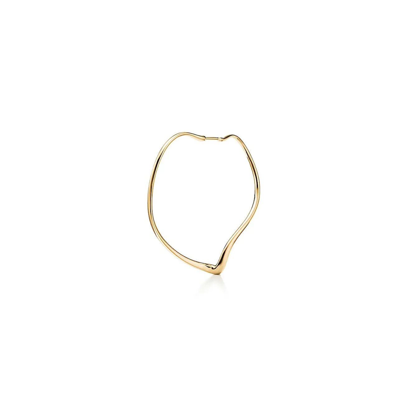 Tiffany & Co. Elsa Peretti® Open Heart hoop earrings in 18k gold. More sizes available. | ^ Earrings|Gold Jewelry