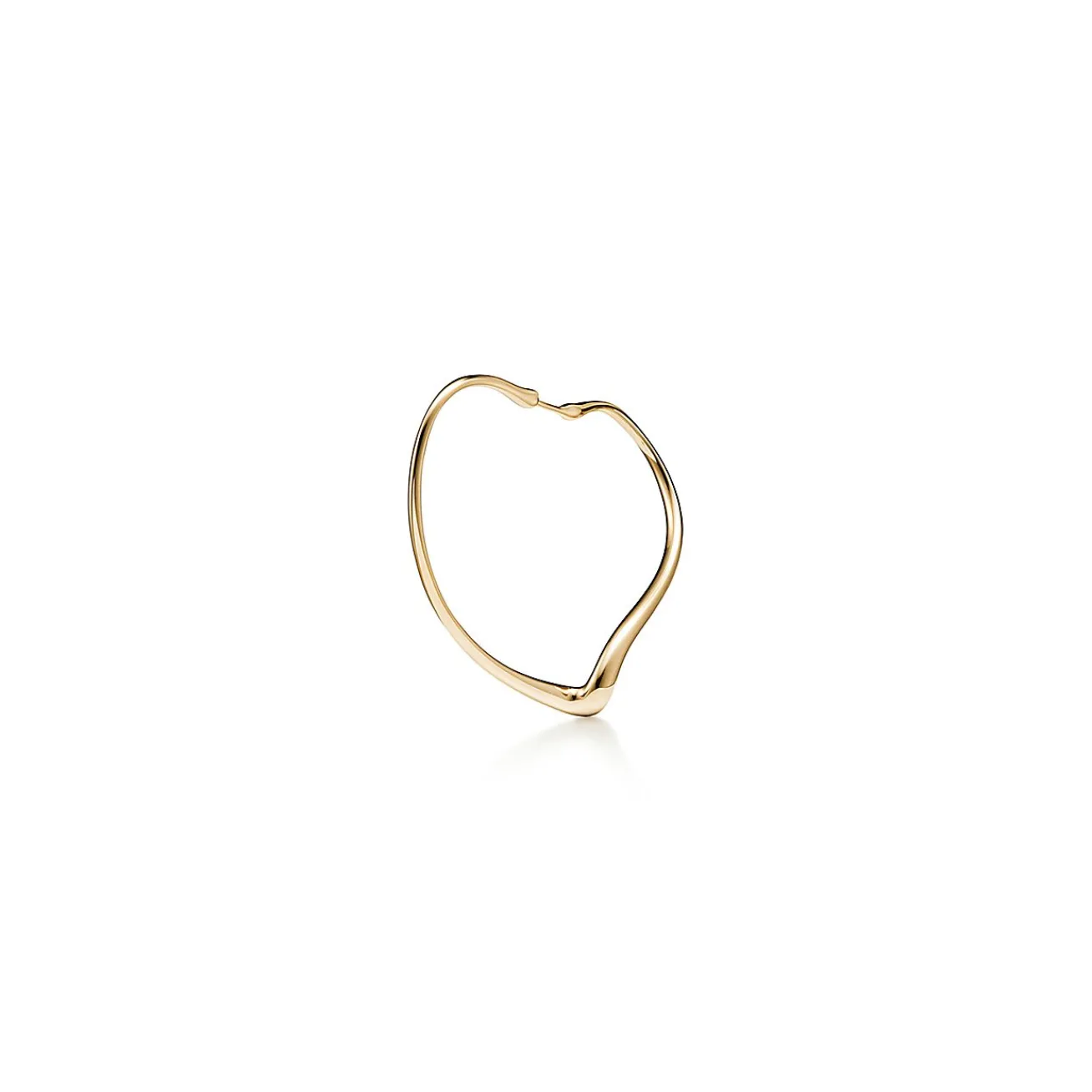 Tiffany & Co. Elsa Peretti® Open Heart hoop earrings in 18k gold. More sizes available. | ^ Earrings|Hoop Earrings