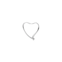 Tiffany & Co. Elsa Peretti® Open Heart hoop earrings in sterling silver. More sizes available. | ^ Earrings|Bold Silver Jewelry
