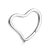 Tiffany & Co. Elsa Peretti® Open Heart key ring in sterling silver. | ^Women Key Rings|Women's Accessories
